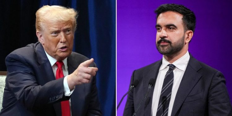 Trump backs Cuomo and threatens to cut federal funding if ‘Communist Mamdani’ wins NYC mayor race