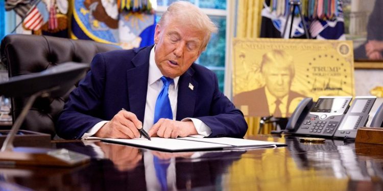 Trump signs order to protect Venezuela oil revenue held in US accounts